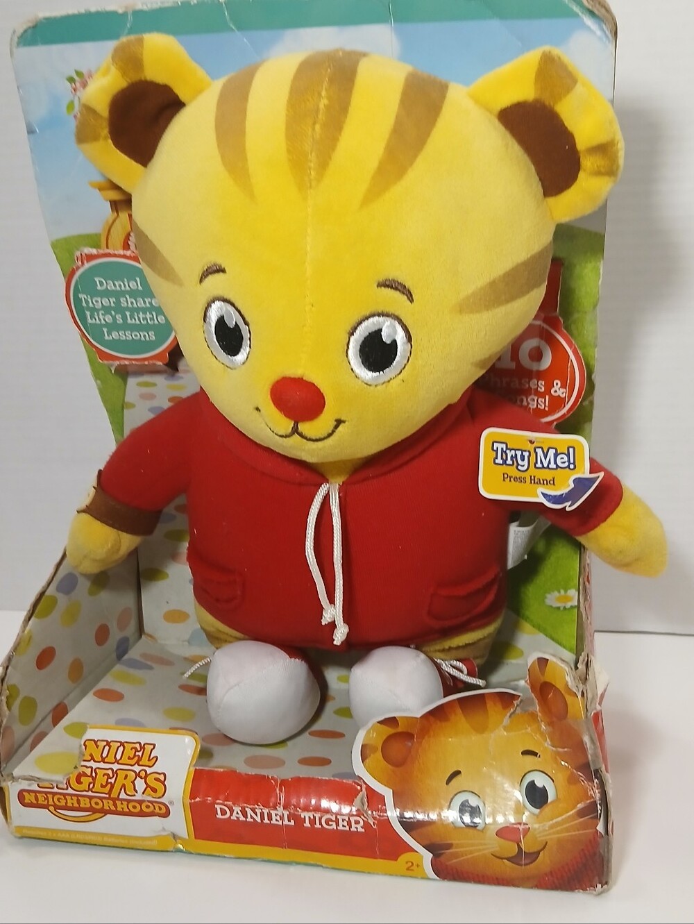 Daniel Tiger Talking Plush 10 Phrases Songs Jakks Pacific Neighborhood Toy New